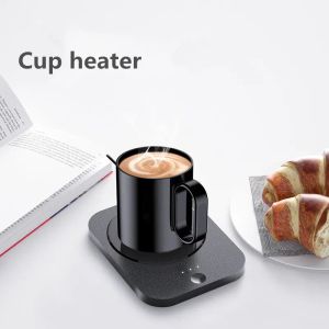 Makers koffie mok warmer cup kachel set 3 tandwieltemperaturen dranken cup warmer verwarming onderzetters plaatkussen voor cacaoba thee watermelk