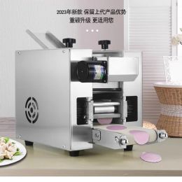 Makers commerciële dumpling wrapper maker elektrische automatische wonton wrappers machine roll -deeg press dumpling huid noedel pasta maker