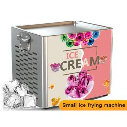 Makers commerciële gefrituurde ijsmachine gefrituurde yoghurtmachine ijsrol ijs maker gebakken yoghurt machine slush machine 220V