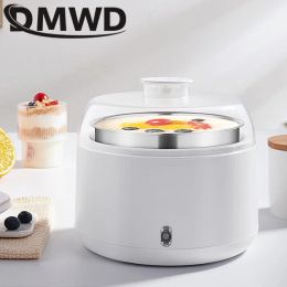 Makers DMWD Mini-Yogourt Maker 1L 1L Dougleur en acier inoxydable Leben Ferment Machine Automatique Natto Rice Wine DIY Yogourt Outils