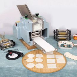 Makers dumpling wrapper maker machine elektrische automatische wonton wrappers machine roll -deeg pers commerciële ronde dumpling huid 110V/2