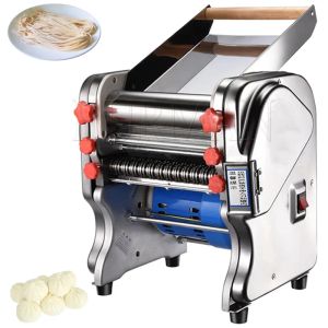 Makers Electric Noodle Press Machine Pasta fresca Hacer una masa Roller de acero inoxidable Humpling Skin Maker Kindering