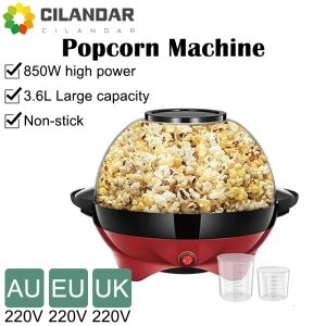 Makers Maison 850W Machine de pop-corn électrique Automatique Hot Pipoqueir Machine à maison bricolage Popcorn Movie Snack Sonfer Popper