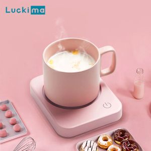 Makers tasse tasse chauffante pour usage de bureau avec trois réglages de température Assiette chauffante pour le lait d'eau à thé de cacao 8h Protection automatique