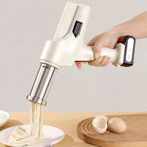 Makers Noodle Maker Press Pasta Machine Roestvrij stalen keuken Druk op Spaghetti Crank Cutting Noodle Making Gun Kitchen Noedelgereedschap