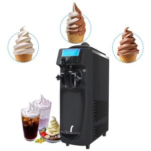 Makers Soft Ice Cream Machine Helado de helado comercial Máquina de verano Sumador de bocadillos Café de escritorio de escritorio