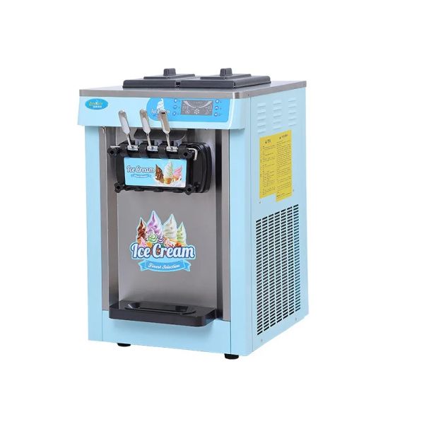 Fabricants en gros comptoir top 3 saveur de machine glacée douce machine à crème glacée à la crème glacée de fruits commerciaux à vendre au Qatar