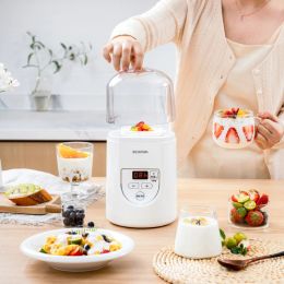 Makers yoghurt maker huishouden yoghurt machine kleine automatische multifunctie intelligente koeling fermenter electromenager cuisine