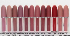 Maquillaje Brillo de labios Lápiz labial líquido Hidratante natural 12 colores diferentes con nombre Coloris maquillaje brillo de labios