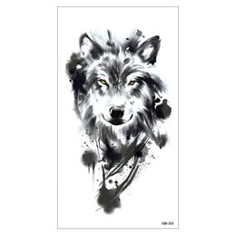 Make-up arm tattoo sticker nieuwe kleine volledige duurzame wolf hoofd waterdicht