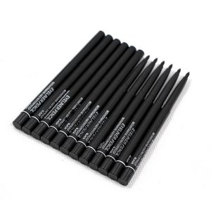 Intrekbare zwarte eyeliner Potlood Automatisch roterend Zweetbestendig Natuurlijk Gemakkelijk te dragen Luxe Make-up Wenkbrauw Eyeliners Potloden