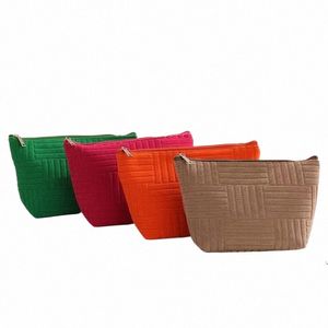 Make-up Tas Nieuwe Straat Trend Grote Capaciteit Handdoek Geweven Streep Draagbare Reizen Thuis Cosmetica Opslag 02Kl #