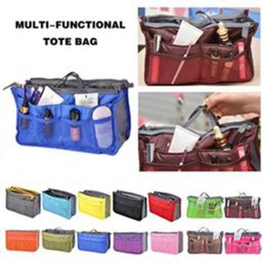 Bolsa de maquillaje Monedero Cosmético MP3 / Mp4 Organizador de almacenamiento de teléfono Cosméticos diversos Multi Dos bolsas con cremallera WLL-ZWL166