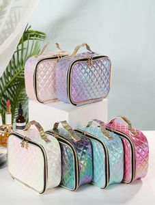 Sacs de maquillage sacs à cosmétiques Love Pink Sac de voyage Sac à main cosmétique Sacs de maquillage lettre Hologramme Paillettes Grande capacité de stockage w6345944