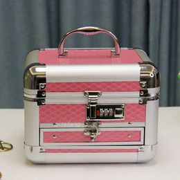 Make -upbox Artist Beauty Cosmetic Cases Make Up Bag Tattoo Nail Multilayer Toolbox Storage Organizer sieraden 240329