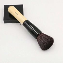 Pinceau bronzant de maquillage-brosse cosmétique bronzante en poudre de cheveux naturels luxueusement douce T