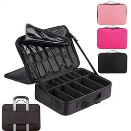 Étui à pinceaux de maquillage sacs de maquillage valise professionnelle complète femmes vanité Maleta Maquillaje cosmétiques boîte de rangement d'outils à ongles 240106