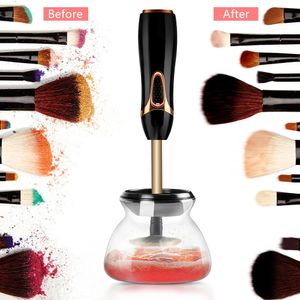 Limpiador y secador de brochas de maquillaje Limpieza automática Pinceles de maquillaje Lavadora 10 segundos Herramienta de limpieza de brochas de maquillaje de silicona 240315