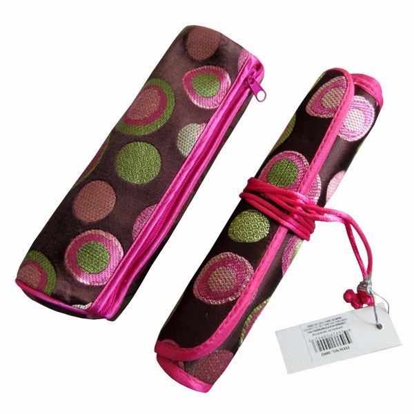 Bolsa para brochas de maquillaje, paquete de rollos para almacenamiento de joyas, juego multifunción de dos piezas