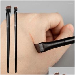 Make-up kwasten 1/2 stuks Professioneel Klein schuin wenkbrauwborsteltje Eyeliner Brow Contour Fijn hulpmiddel Drop Delivery Gezondheid Schoonheidshulpmiddelen Acces Otzlg