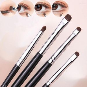 Make-up Kwasten 1/2 stuks Zwart Professionele Oogschaduw Paardenhaar Fijne Draagbare Set Reisborstel Cosmetica Gereedschap