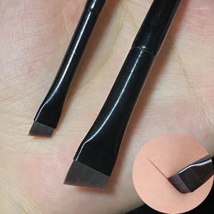 Pinceles de maquillaje, 1/2 Uds., delineador de ojos profesional, ceja, portátil, pequeño juego de brochas de contorno en ángulo, herramientas de belleza para mujeres Ra