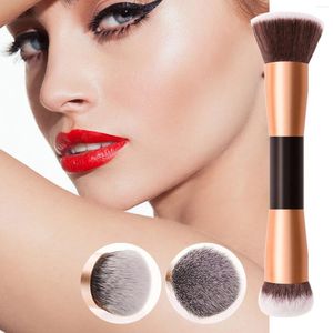 Make -upborstels 1 pc's borstel fundering poederbuffer houten handgreep grote verf oogschaduw blusher en