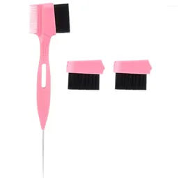 Brosses de maquillage 1 Set Set à double tête de peigne à sourcils Brosse portable Femmes Portable Edge avec remplacement de la tête