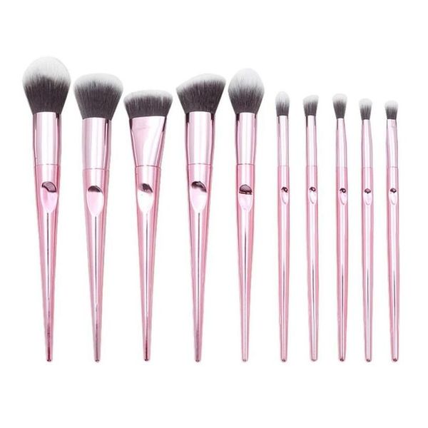 Pinceaux De Maquillage 10 Pcs Wet And Wild Series Brush Hand Thumb Handle Set Beauty Tools Foundation Mtifunction Drop Delivery Health Access Dh7Ws