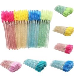 Brosses de maquillage 1000pcs Crystal Crystal Crystal Brush Mascara Perme Applicateur Greffage Curling Comb Cosmetic Tool 9865339