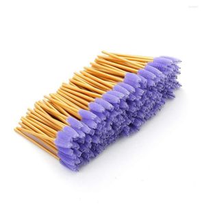 Brosses de maquillage 1000pcack pour cils jetables Micro Mascara Pating Applicateur Gold Sticks Eye Lashes Pobs Bascers Cosmetic Brush8257678