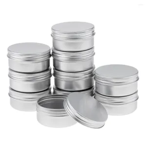 Make-up Kwasten 10 stks/partij Draagbare Lege Aluminium Blikken Blikjes Met Schroefdeksels Cosmetica Verpakking Container Jar Top 0g
