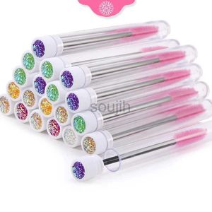 Pinceles de maquillaje 10 Uds. Pinceles de pestañas rosas cepillo de cejas reutilizable cepillo de pestañas de cristal máscara de pestañas hasta ventas ldd240313