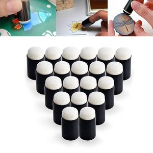 Juego de 10 brochas de maquillaje, esponja para pintar con los dedos, espuma para aplicar tinta/tiza/entintado/tinción, juego de herramientas para manualidades DIY, maquillaje