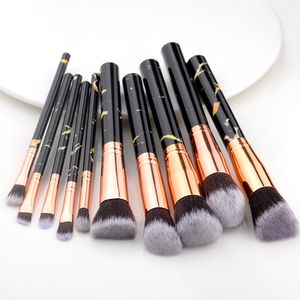 Make-up Kwasten 10 Stuks Set Tool Cosmetische Poeder Oogschaduw Foundation Blush Blending Beauty Maquiagem Kit Voor Party 230922