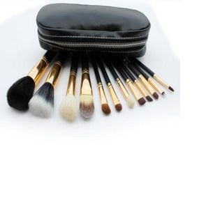 Brosses de maquillage 12 pièces Kit de jeu de brosses de maquillage professionnel Gold8005598