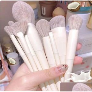 Make-up Kwasten 13 Stuks Zachte Pluizige Make-up Kwasten Set Voor Cosmetica Foundation Blush Poeder Oogschaduw Kabuki Blending Brush Beauty Tool Oti3G