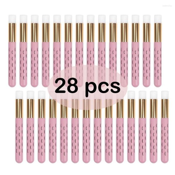 Pinceles de maquillaje 14/28 Uds limpieza de pestañas cepillo de cejas nariz poro espinillas limpieza profunda de pestañas herramienta de extensiones profesionales