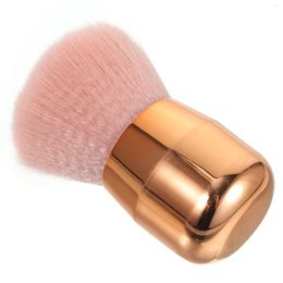 Points de maquillage 1pc Brush Gandoue courte - Utilisez des outils de beauté à fard à joues en poudre (rose)