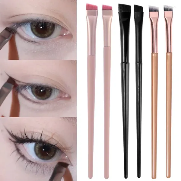 Pinceles de maquillaje 1 Uds. Pincel para contorno de cejas delineador de ojos portátil pequeño en ángulo delineador herramientas cosméticas para mujeres