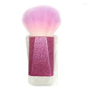 Pinceaux de maquillage 1 pièces brosse rose poudre libre avec base cheveux doux outil de beauté portable accessoires Maquiagem