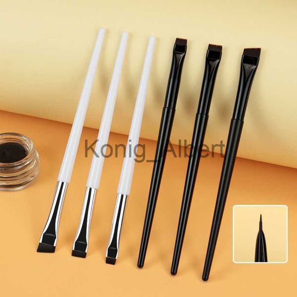 Pinceaux de maquillage 1pcs Pinceaux de maquillage plats Pinceau à sourcils super fin Pinceau eyeliner Taille différente Outil de beauté pour cosmétique Eye Brow Liner Cream x0727