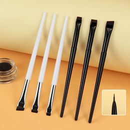 Make-up Kwasten 1 stks Platte Super Fijne Wenkbrauw Borstel Eyeliner Verschillende Grootte Beauty Tool Voor Cosmetische Eye Brow Liner Crème