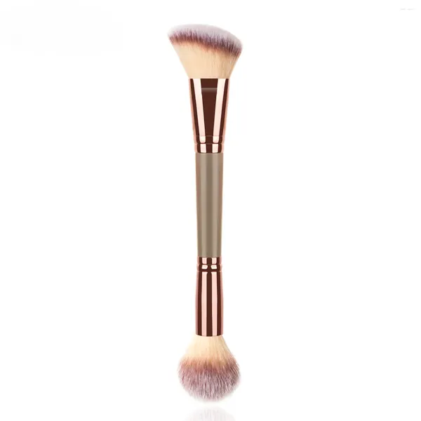 Pinceaux de maquillage 1 pièces outil de maquillage cosmétique professionnel Double tête multifonctionnel ombre surbrillance Blush sourcil cils brosse de beauté