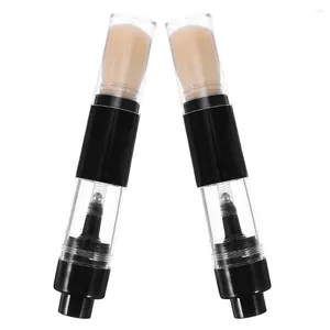 Cepillos de maquillaje 2 PCS Blush Press Press Phisk Polvo portátil para Foundation Travel Flowy Miss