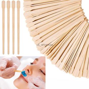 Pinceles de maquillaje 200/400 piezas Palos para cera para cejas Espátulas para cera para rostro pequeño Aplicador Palos artesanales de madera Depilación desechable Labio Nariz Herramienta de belleza HKD230821