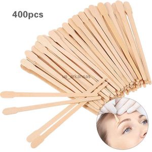 Pinceles de maquillaje 200/400 piezas Palos de cera de madera Cejas desechables Palos de depilación facial Aplicador Depilación de madera Espátula Mujer Herramientas de belleza HKD230821