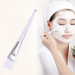 Pennelli per trucco 2023 Pennello per maschera per il viso di bellezza Fango per il viso Cura piatta Strumenti per applicatori cosmetici Manico trasparente