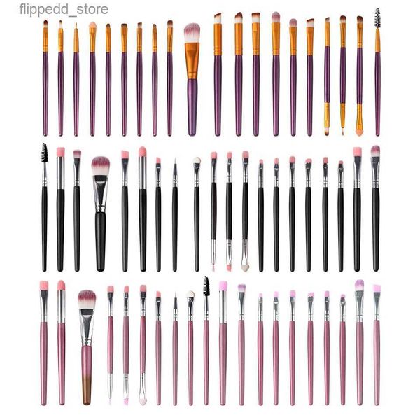 Brosses de maquillage 20pcs Makeup Brush Set Feed Shadow Professional Elimings Soft Beauty Cosmetic Foundation Powder Makeup Brushes Tools Makeup Tool Q231110