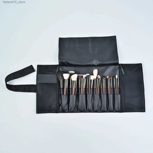 Pinceaux de maquillage 24 poches noir multi-fonction pinceaux de maquillage sac professionnel outils cosmétiques support de rangement pour pinceaux dlya kistey organayzer Q240126